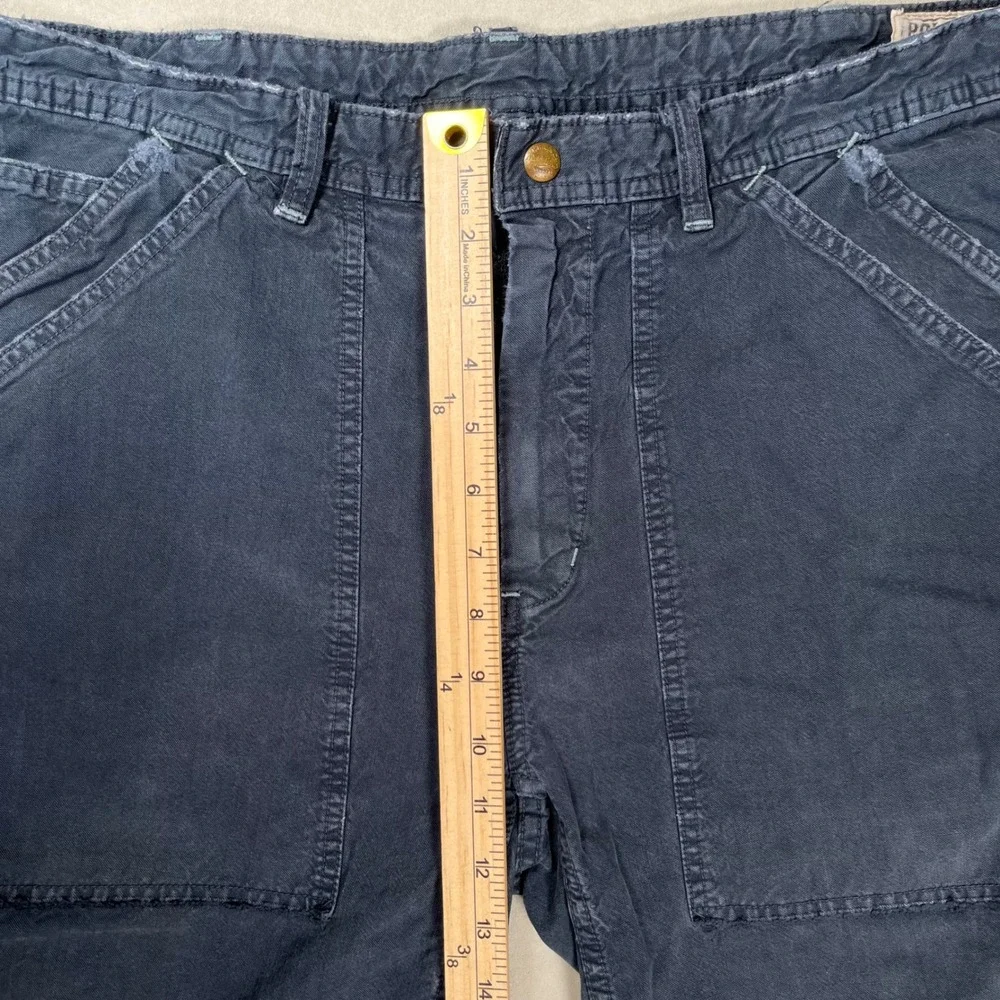 Vintage Polo Ralph Lauren Carpenter Shorts Men 38 Navy Utility Distressed‎ Y2K